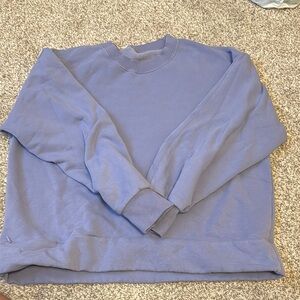 Athleta’s Women’s Cropped Purple Crewneck